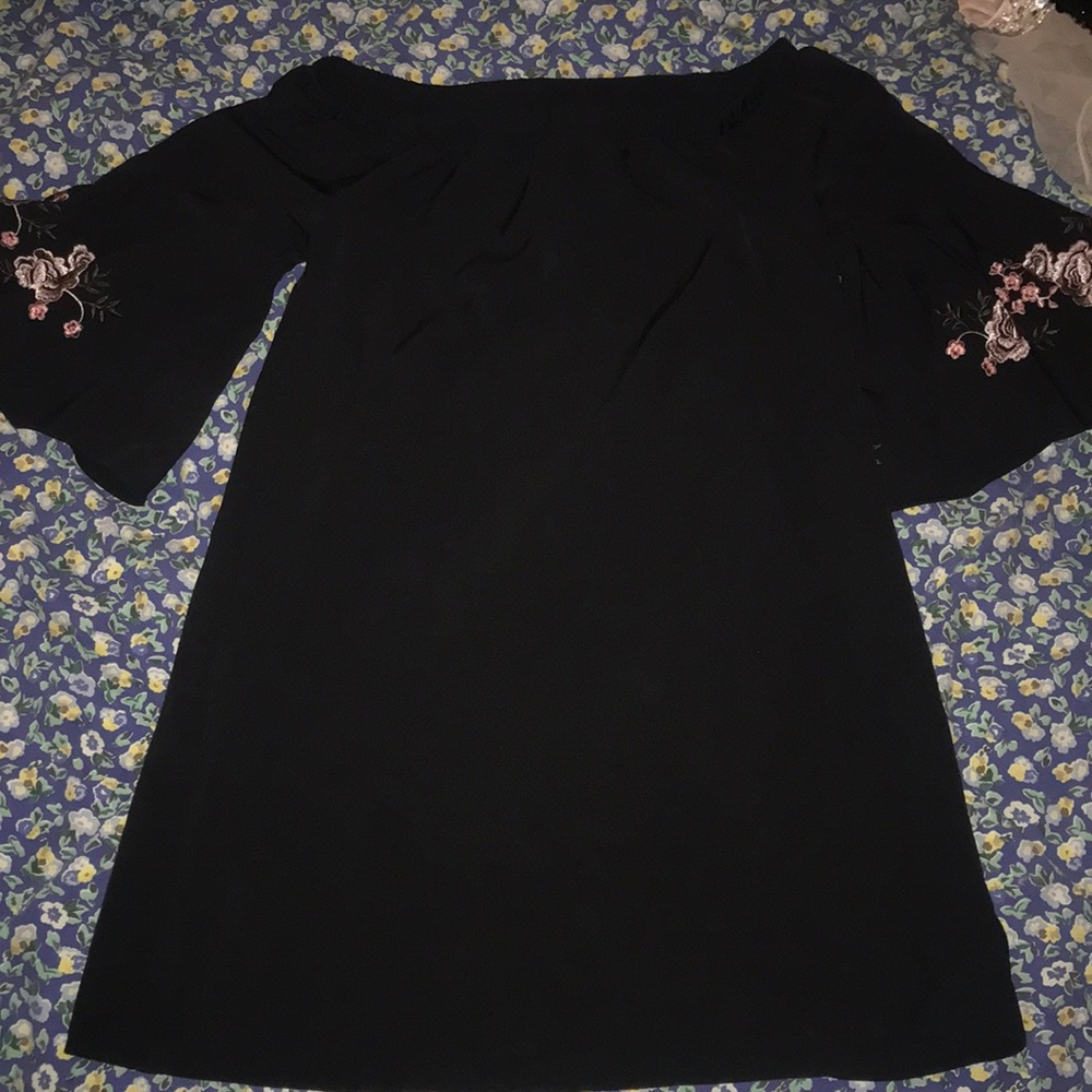 Off the shoulder, night out dress.